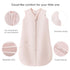 JELLYMONI Baby Sleep Sack 6-12 Months, 100% Cotton Wearable Blanket, 0.5 TOG Soft Lightweight Toddler Sleeping Sack