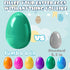 Viaecone 6 Pack 6 Inch 6 Jumbo Easter Eggs, Large Fillable Plastic Easter Eggs in Bright Colors, Big Empty Surprise