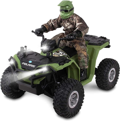 NKOK Realtree 1:8 RC Polaris Sportsman XP 1000 with Turbo Boost, Extra Speed Feature for Pretend Play, Ages 6 and Up
