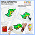 Liktoy 78pcs Set, 3D 4 5 6 7 8 9 10- Magic Foam Texture Painting Kit - Arts and Crafts for Kids, Puffy Magic Paint DIY
