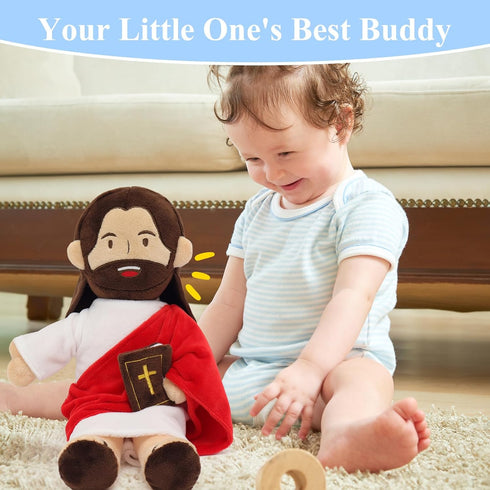 13.4 20 3 Yelakey Jesus Plush - Talking Jesus Plush Toy with Bible Verses and Bible Songs, Religious Stuffed Doll