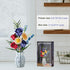 QARULUS Set,787 Roses Flower Bouquet Building Pcs Artificial Flower Kit with Vase,Plant Bonsai Tree Building