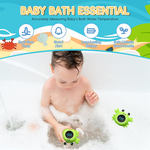 b&h Baby Bath Thermometer - Instant Read, Digital Water & Room Temp Reader, Safety Water Sensor for Infants