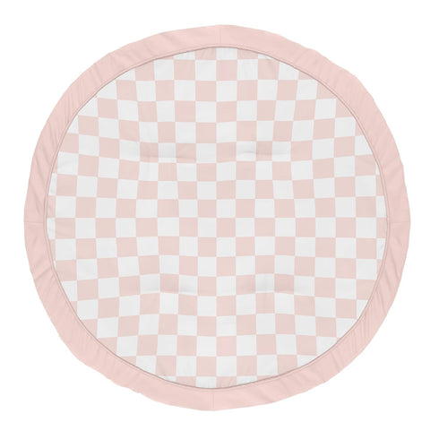 Sweet Jojo Designs Baby Play Mat (Pink Gingham Checkered Plaid) for Girls,