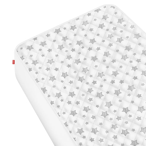 52" 28" 8", Crib Mattress Protector Waterproof, Quilted Crib Mattress Pad Cover x Extra Soft Breathable Toddler Bed