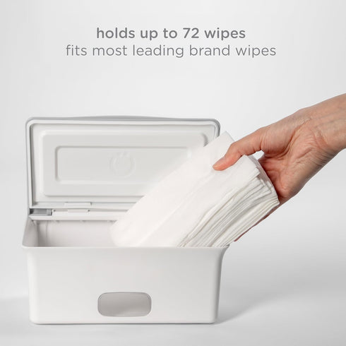 Set 2 Ubbi of Baby Wipes Dispensers with Weighted Plates and Secure Seals, Nursery and Baby Registry Essential to Keep
