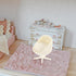 TOYANDONA 4pcs Miniature Dollhouse Armchair Set, Rotatable Office Chair, Egg Chair, Mini Stool for Doll House Decor