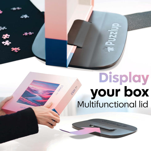Set 6 1500 Puzzlup Puzzle Sorting Trays - of - Up to Pieces - Unique Stackable Jigsaw Trays with Box Display Design