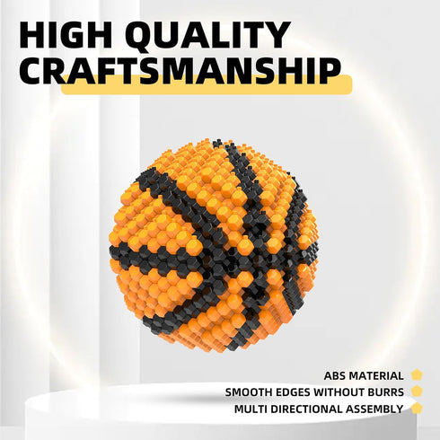 Set, 3D 14 15 16 (579 KADELE Basketball Building Block Adults challenging STEM Block Decorations, Miniature Educational