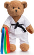 HollyHOME Karate Bear Stuffed Animal Teddy Bear in Karate Uniform Unique Toy