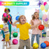 Leitee 30 Pcs Mini Basketballs with Pump 6 Inch Colorful Indoor Outdoor Replacement