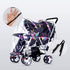 ITODA Twins Baby Pushchair Rain Cover, Universal Waterproof Tandem Stroller Guard for Rainy Weather, Transparent Shield