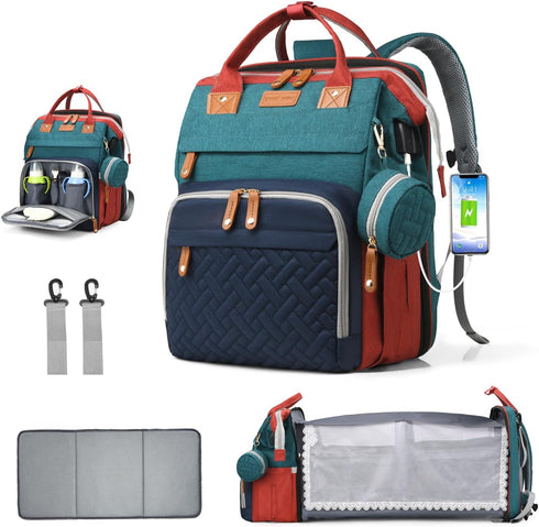 CESAILT Diaper Bag Backpack, Multifunction Waterproof Diaper Bag for Baby, with Diaper Changing