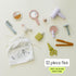12 Set Marlowe & Co Silicone Hair Salon and Makeup Kit for Toddlers and Children, Piece Mess Free Pretend Play Beauty