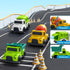 Baimiby 3 4 5 6 Set 3-4 Toddlers Toys Truck for Year Old, Toddler Car Toys Dump Truck Toys and Mixer Cement