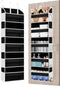 1 Pack Over The Door Storage Organizer with 5 Pockets, 10 Mesh Side Pockets, 44 lbs Capacity for Bedroom and Bathroom
