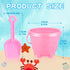10 10 Set Summer Set 5.9 Inch Swimming Leitee Pcs Beach Sand Buckets and Pcs Sand Shovels for Kids Beach Toys Plastic