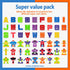 26 3-5, Pieces Alphabet Robots for Kids Alphabet Learning Toys, Alphabots Transform Letters for Educational ABC