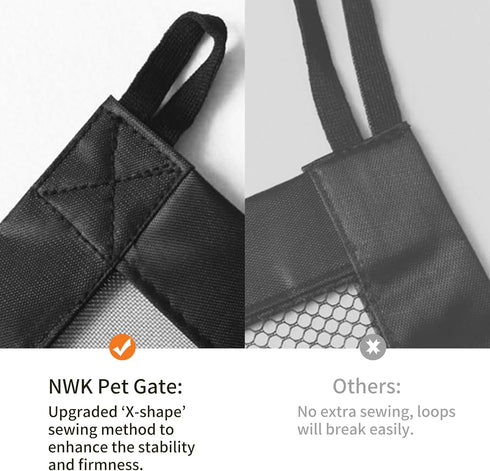 Pack 2 6 (2, 43'' 30'') NWK of Magic Dog Gate for Stairs Pet Gate for The House Providing a Safe Enclosure for Pets