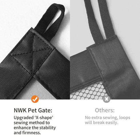 NWK Magic Pet Gate for House Stairs, Safe Enclosure for Pets to Play and Rest, 6 Loops Design (30'' X 50'')