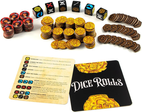 Booty Dice - Quick Pirate Dice Game for Family Game Night, Perfect for Kids and Adults, Ages 8+