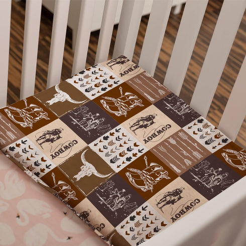 (01, 30x40 Western Blanket, Western Decor for Nursery Room, Baby Blankets for Boys Girls, Cowboy Baby Blankets, Western