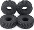 RCHUBAM 4PCS 1.0" Crawler Tires - Rubber Tires 64mm for 1/18 TRX4M Axial 1/24 SCX24 RC Crawler Car