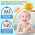 Baby Bath Thermometer for Newborn, Floating Toy for Bathtub Safety, Room Temperature Thermometer in Fahrenheit and