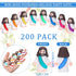 Barydat 200 Pack Mini Jesus Figurines, Tiny Jesus Toys for Thanksgiving Day Sunday School Baptism Gifts