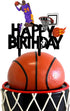 Acrylic Basketball Happy Birthday Cake Topper, Themed Party Decoration for Fans
