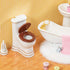 1 12 SAMCAMI Ceramic Dollhouse Furniture Scale - Doll House Furniture Toys for Dollhouse Bathroom - Miniature Furniture
