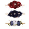Baby Girl Floral Headbands, 3pcs Handmade Nylon Flower Crown Elastic Hairband for Newborn Toddler Gifts