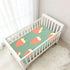 Bseiialft 52 28 Strawberries Green Crib Sheets for Boys Girls Soft and Breathable Cotton Baby Sheets for Standard Crib