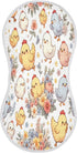 Flradish 4 Pack Set 22 11 Inch Cute Cartoon Chickens Muslin Baby Burp Cloths & Bibs Ultra Soft, Absorbent Burping