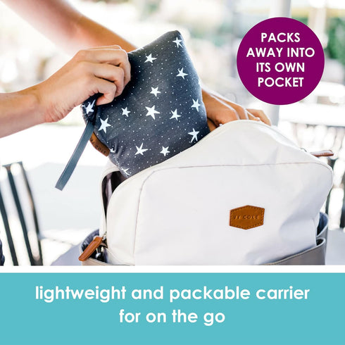 Packable 4 JJ Cole Luma Carrier -Position Baby Carrier - Compact Travel Bag