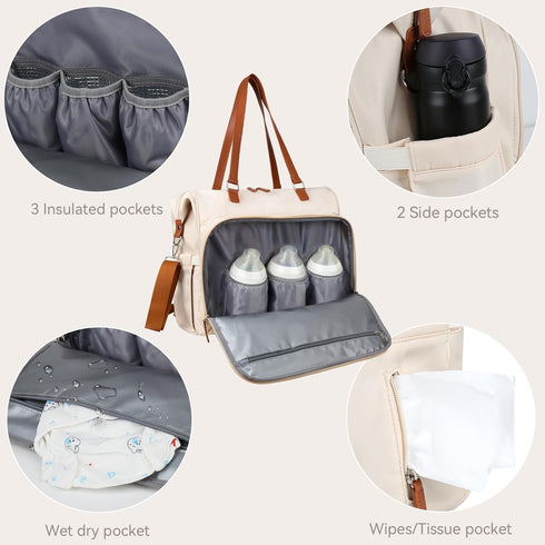 Backpack Mommy Backpack Pripher Diaper Bag Bag Large Capacity Diaper Travel Essential Baby Diaper Bag for Mom and Dad