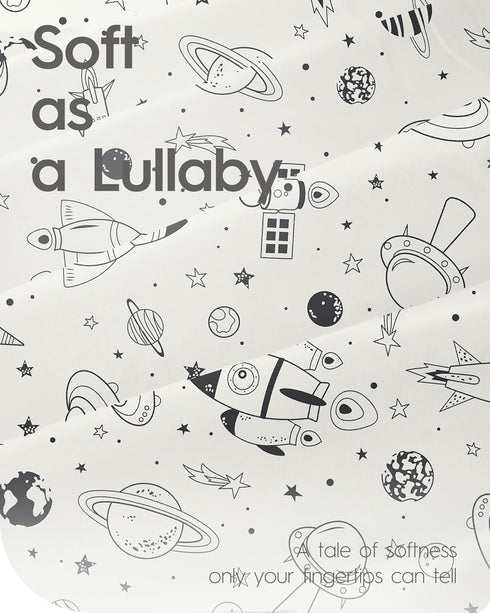 Pack Pack Pack 2 Pack N Play Sheets Fitted, TotBasic Ultra Soft Space Mini Crib Sheets, Premium Jersey Knit and Play