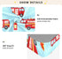 CZXW 52" 28" Fire Trucks Pattern Crib Sheets Fitted x Natural Cotton Soft & Breathable for Baby Crib Mattress