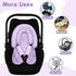 2 Infant Car Seat Insert, HNHUAMING Baby Car Seat Head & Body Support with Strap Pads, Ultra Soft Newborn Preemie