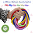 6 Pack (6) Sensory Chew Necklace for Boys and Girls, Stretch Chewing Necklaces for Kids with Autism ADHD SPD, Oral