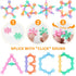300PCS Interlocking Snowflake Building Block Toy for Kids Ages 3+, Multi-Color Solid Plastic STEM Toy with Carrying Case