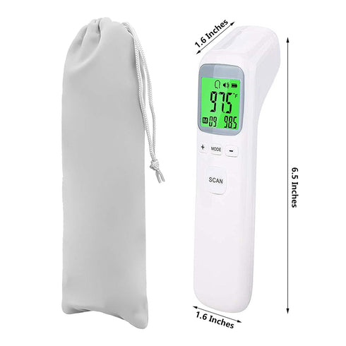 Non-Contact Forehead Thermometer - Infrared Digital Thermometer for Adults Kids Elderly, Touchless Temperature Scanner for Fever with Body and Object Modes (Batteries NOT Included)