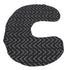 U-Shaped Nursing Pillow Cover - Black Geometric Print, Soft & Washable
