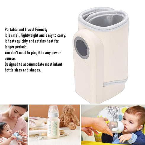 Portable Keenso Milk Bottle Warmer - Fast Heating for Travel & Home Use