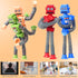 4 Pcs Shape Changing Robot Toy, Telescopic Pop Tubes Sensory Toys for Kids with Autism, ADHD, Fidget Toys for 3-9 Year