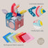 Taf Toys Sensory Crinkle Tissue Box for Toddlers, Colorful Soft Scarves and Crinkling Blankies, STEM Montessori Toy