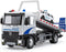 HAPYAD Police Tow Truck Toy Metal Cab, Flatbed Tow Truck Toys for