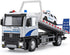HAPYAD Police Tow Truck Toy Metal Cab, Flatbed Tow Truck Toys for