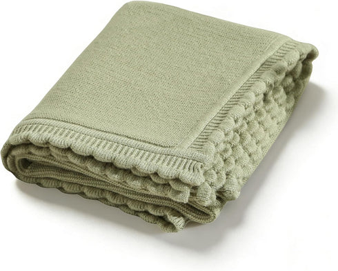 Baby Blanket Cozy Warm Newborn Swaddle Receiving Knit Blanket Soft Stretchable for