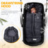 Orzbow Universal Footmuff for Stroller, Waterproof Winter Baby Bunting Bag, Black